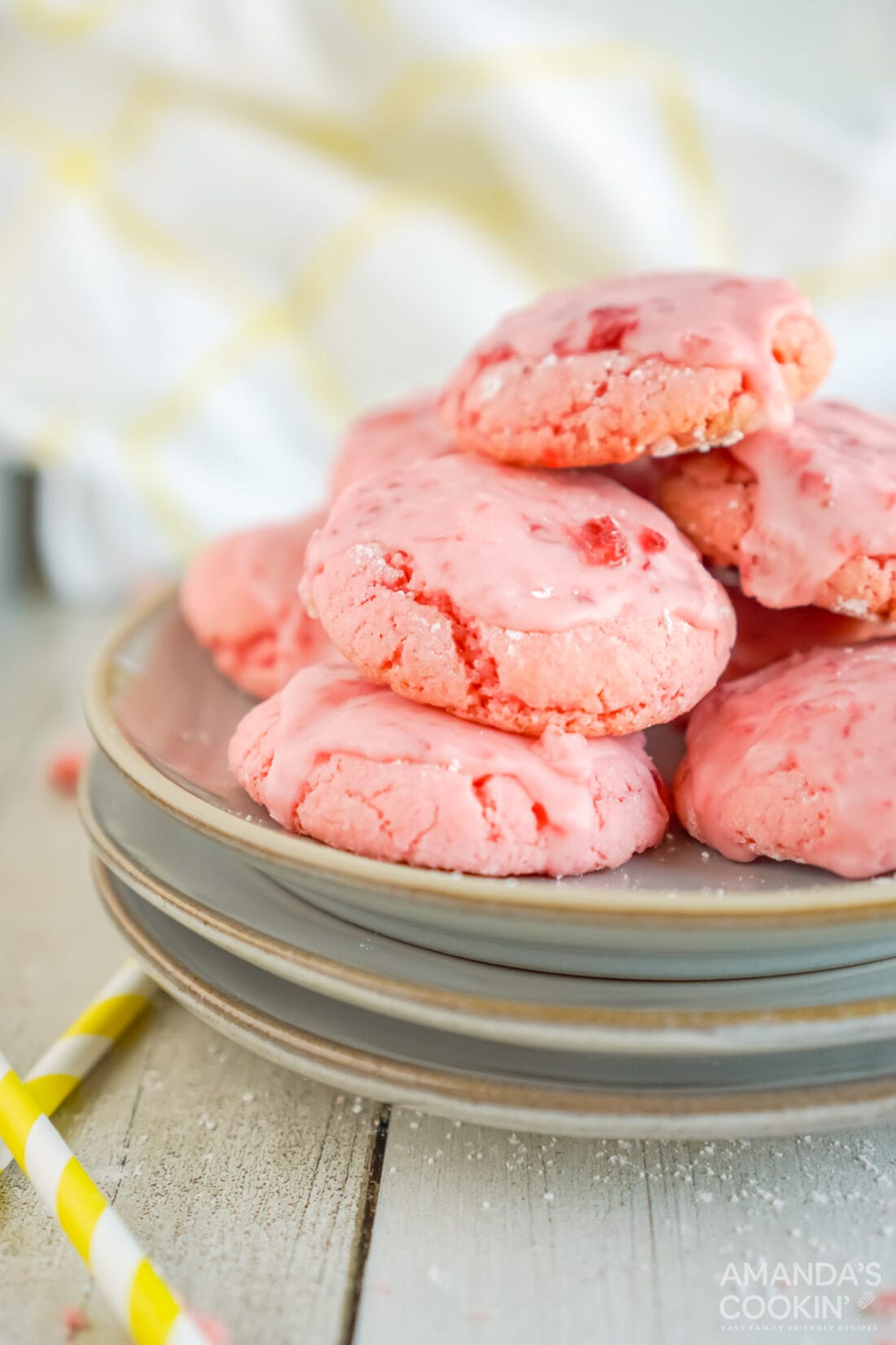 place of Strawberry Cake Mix Cookies