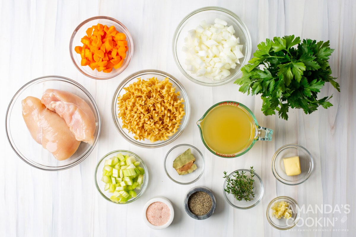 chicken noodle soup ingredients