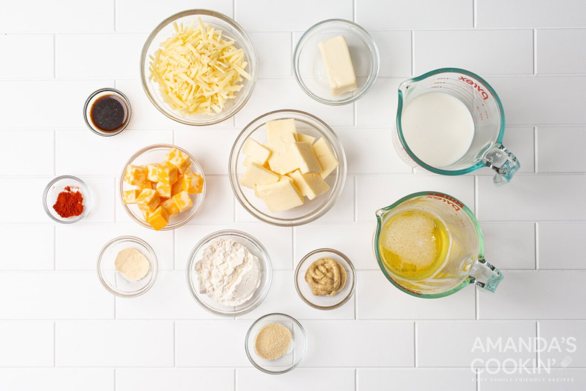 ingredients for Beer Cheese Dip