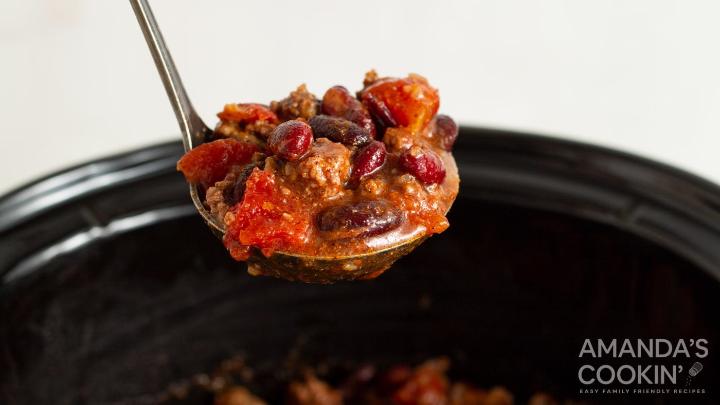 Crockpot chili is a set it and forget it kind of meal that's super convenient for busy weekdays when