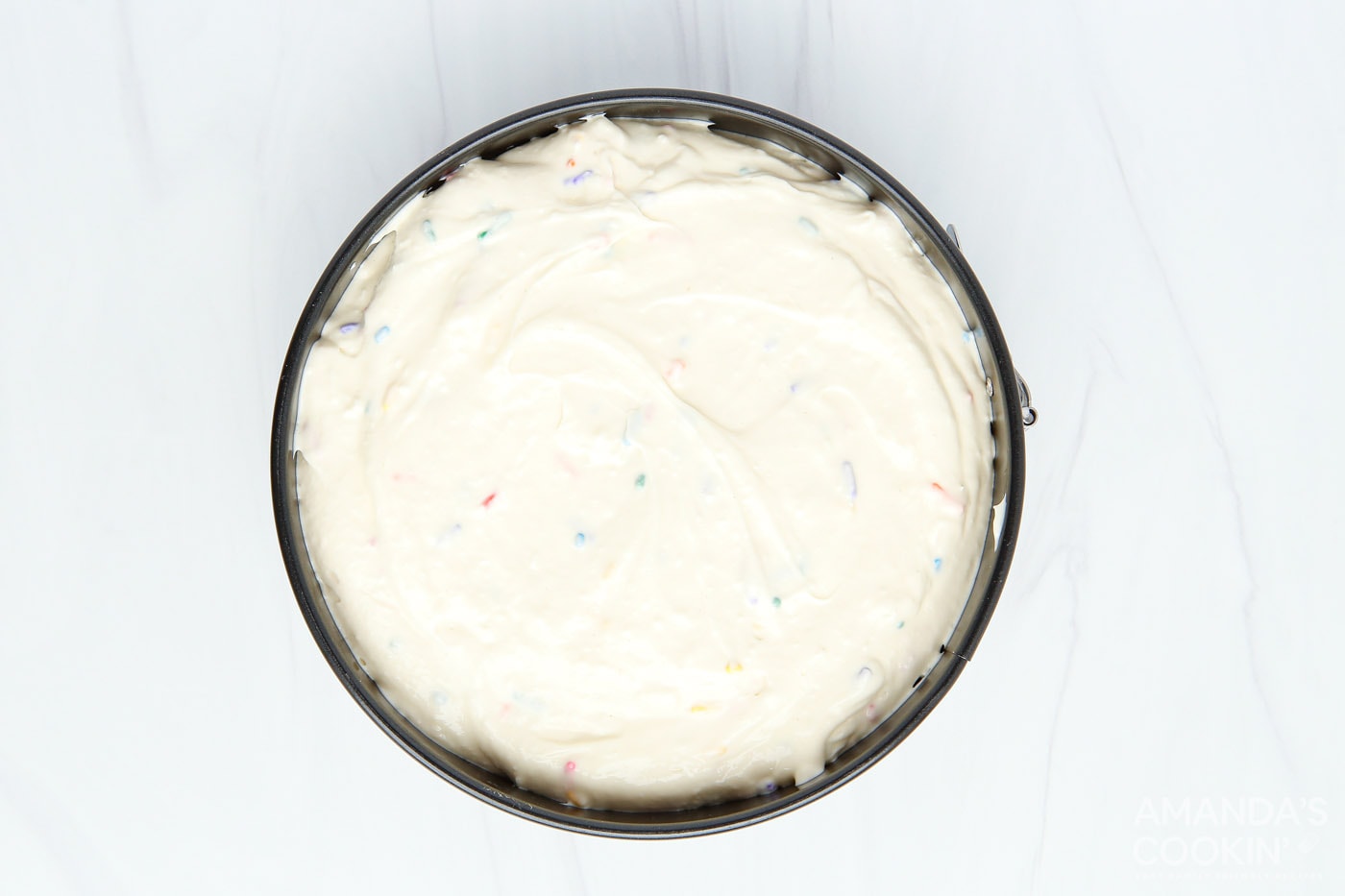 cheesecake in a springform pan