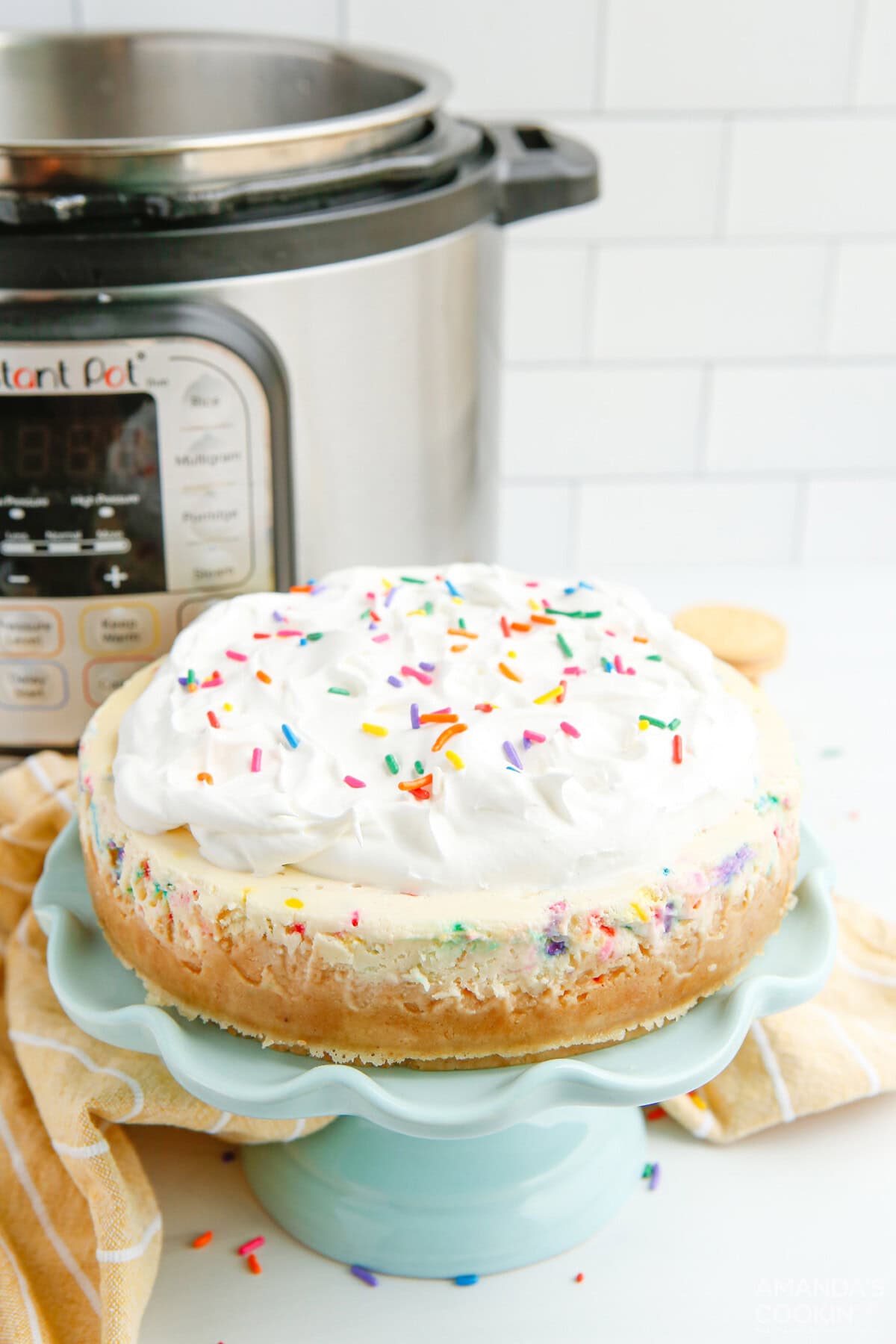 Instant Pot Funfetti Cheesecake