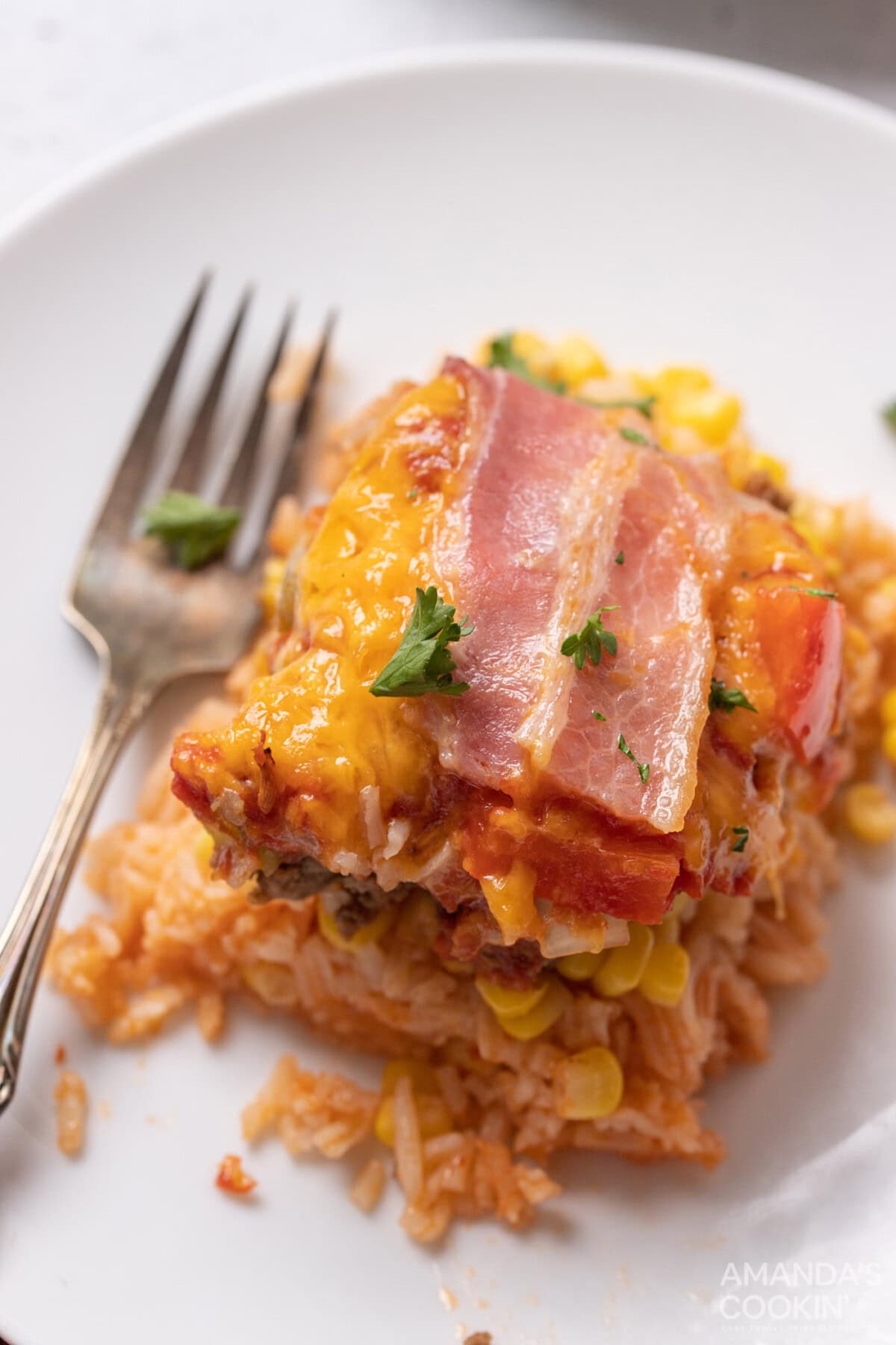 slice of 7 Layer Casserole