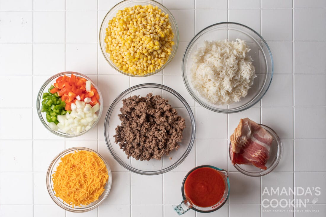 ingredients for 7 Layer Casserole