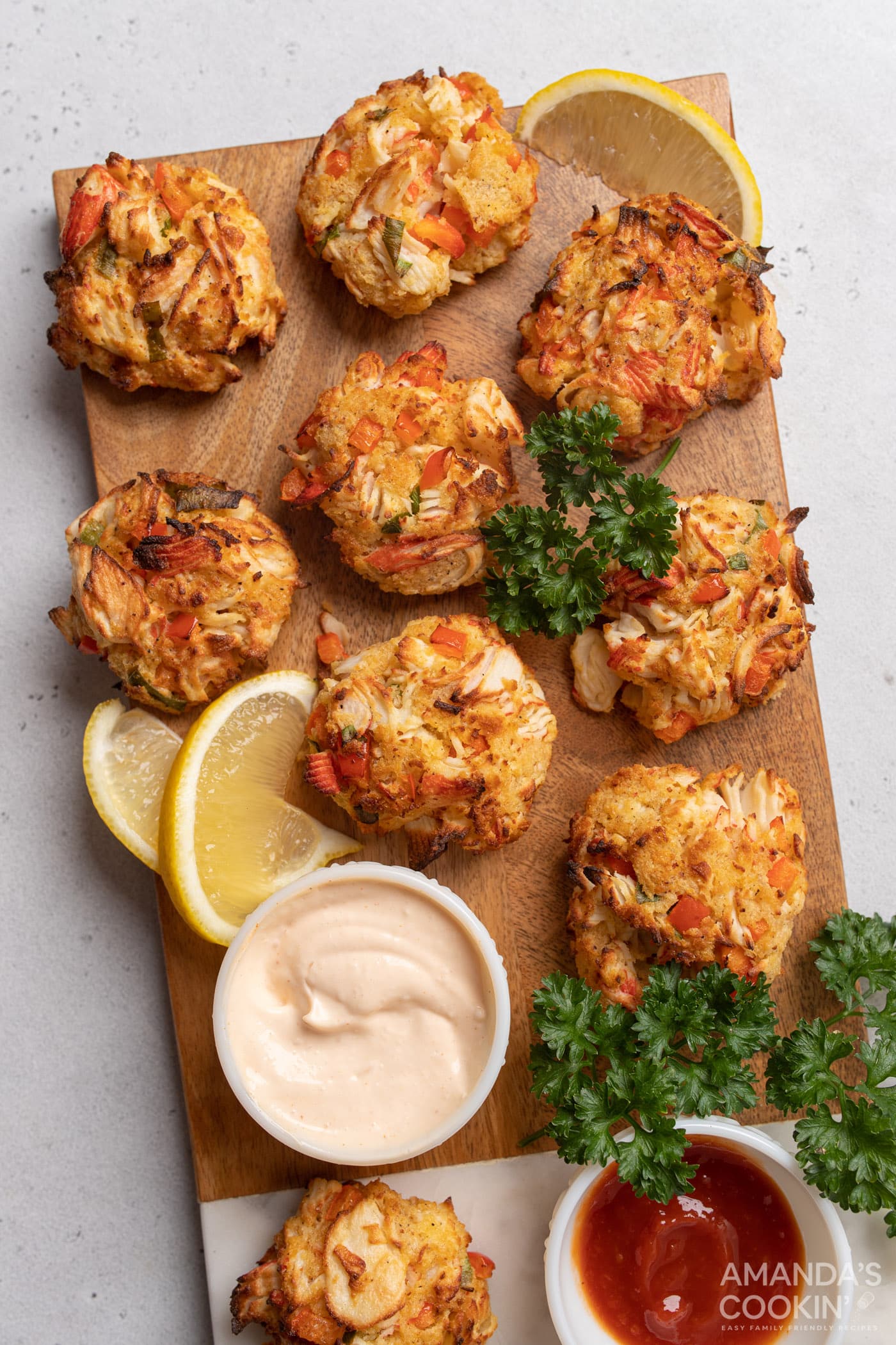Air Fryer Crab Cakes Amanda's Cookin' Air Fryer Recipes