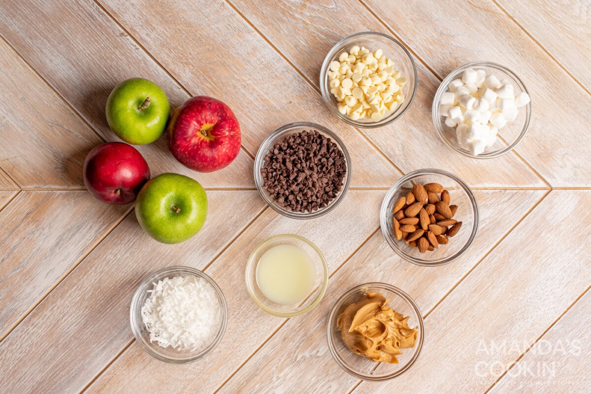 ingredients for Apple Nachos