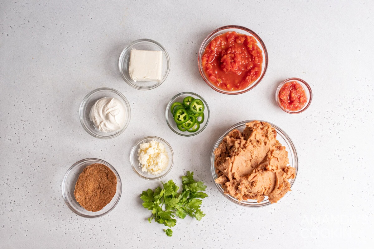 ingredients for Bean Dip
