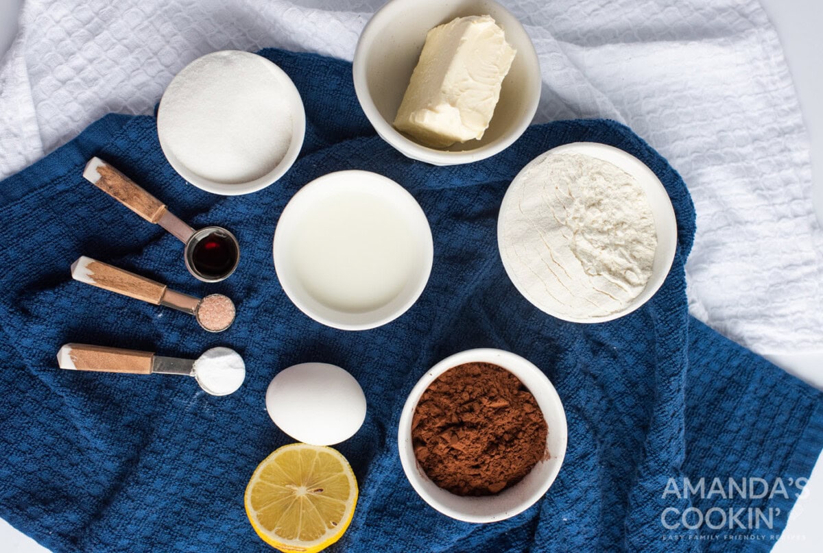 ingredients for Chocolate Whoopie Pies