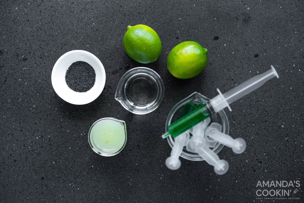 ingredients for Frankenstein Margarita