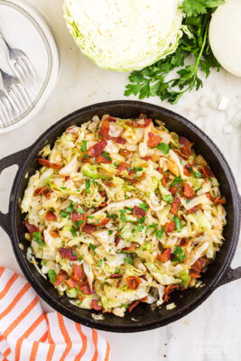 Fried Cabbage - Amanda's Cookin' - Vegetables