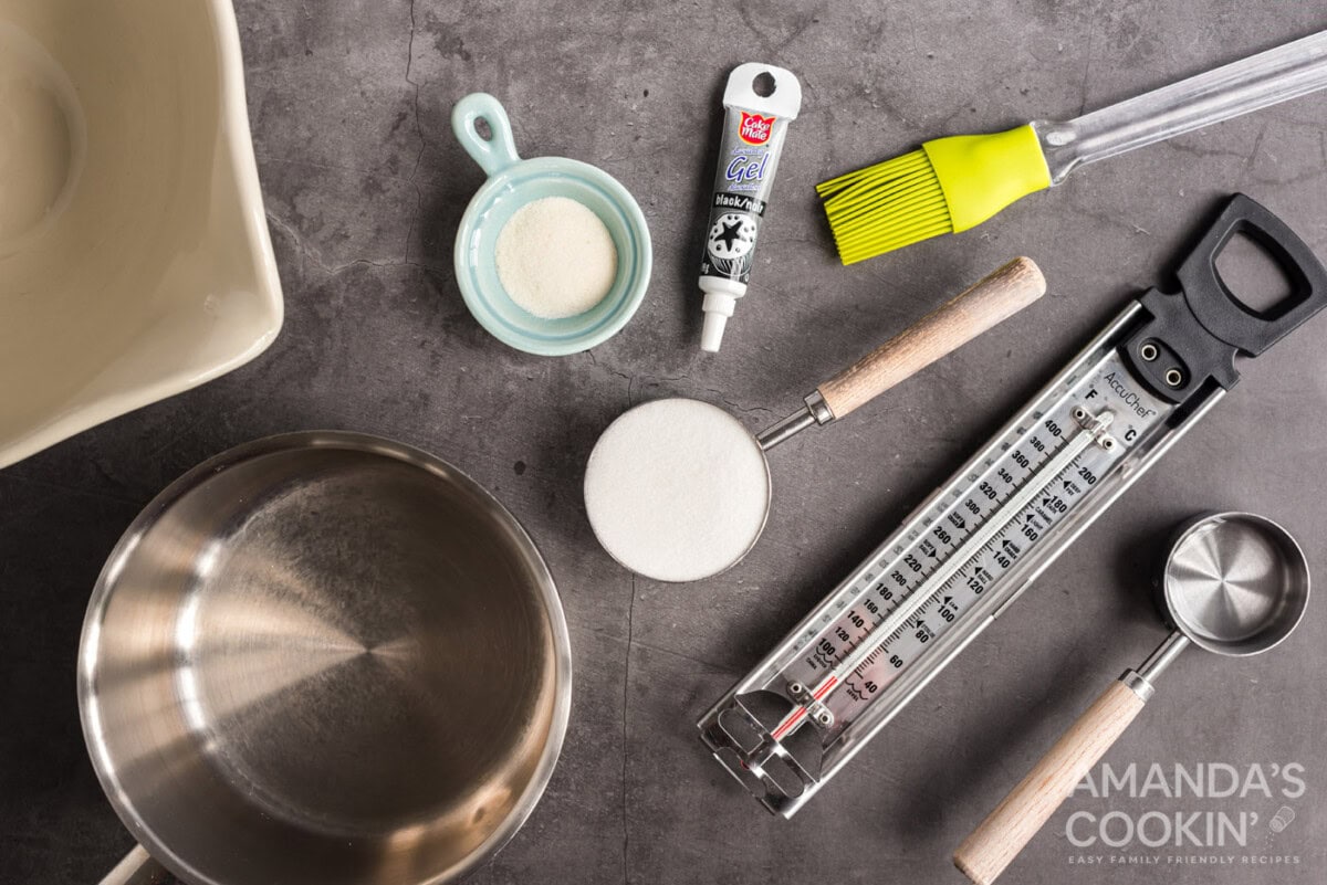 ingredients for Ghost Brownies