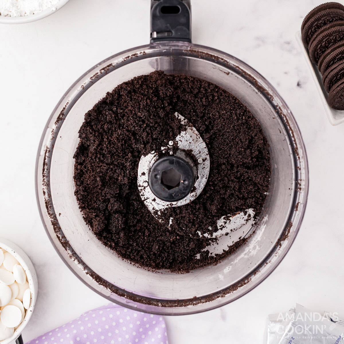 oreo crumb in food processor