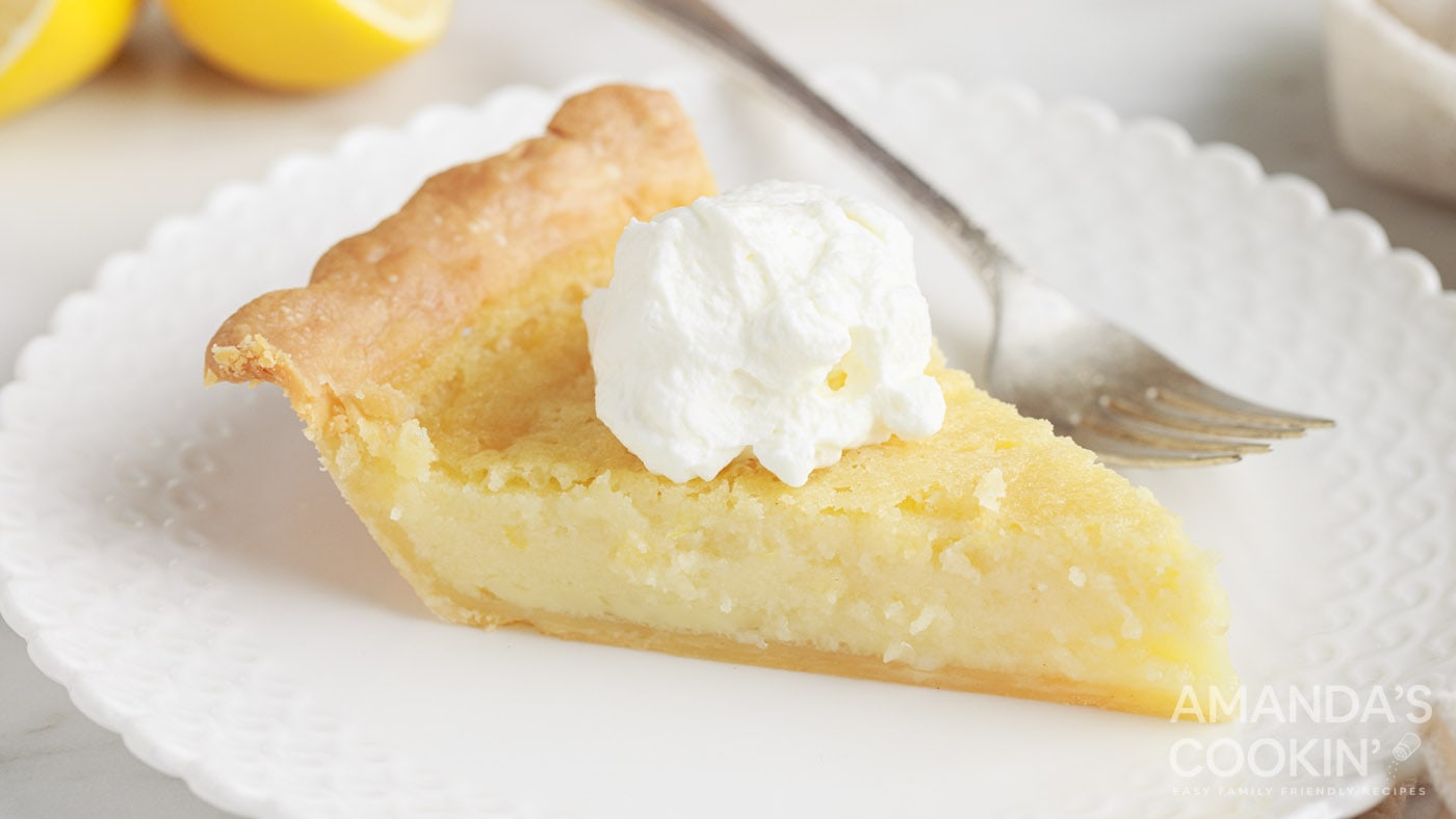Southern buttermilk pie is a slight cross between a custard and a lemon pie with sweet hints of tang