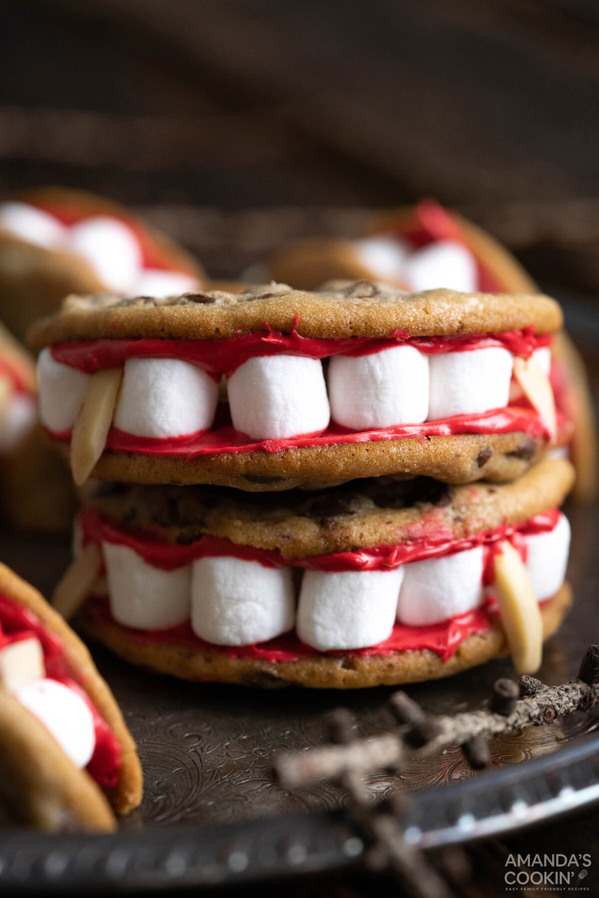 Vampire Sandwich Cookies