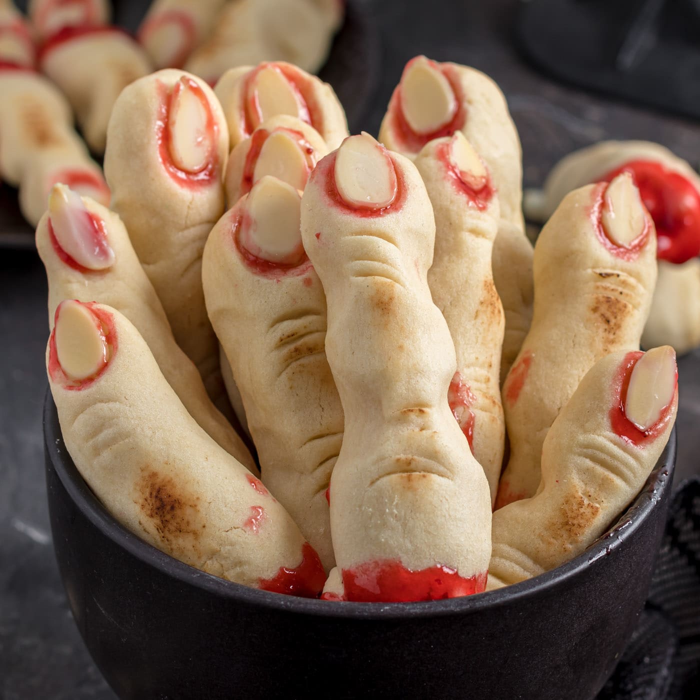 Witch Finger Cookies - Amanda's Cookin' - Halloween