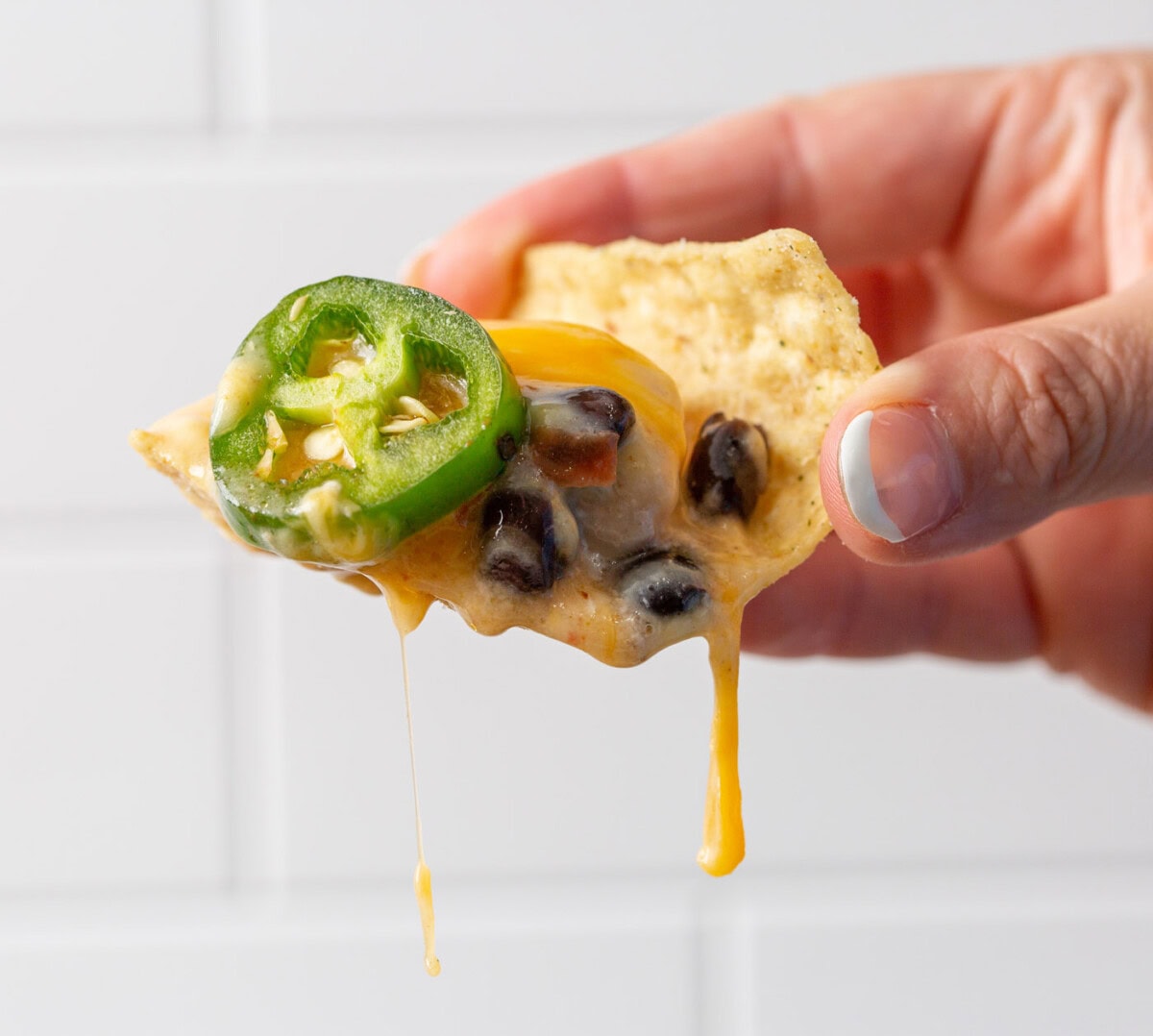 tortilla chip with Crockpot Mexican Chicken