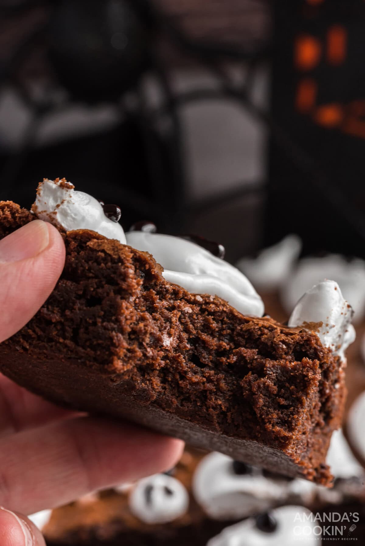 bite out of a brownie