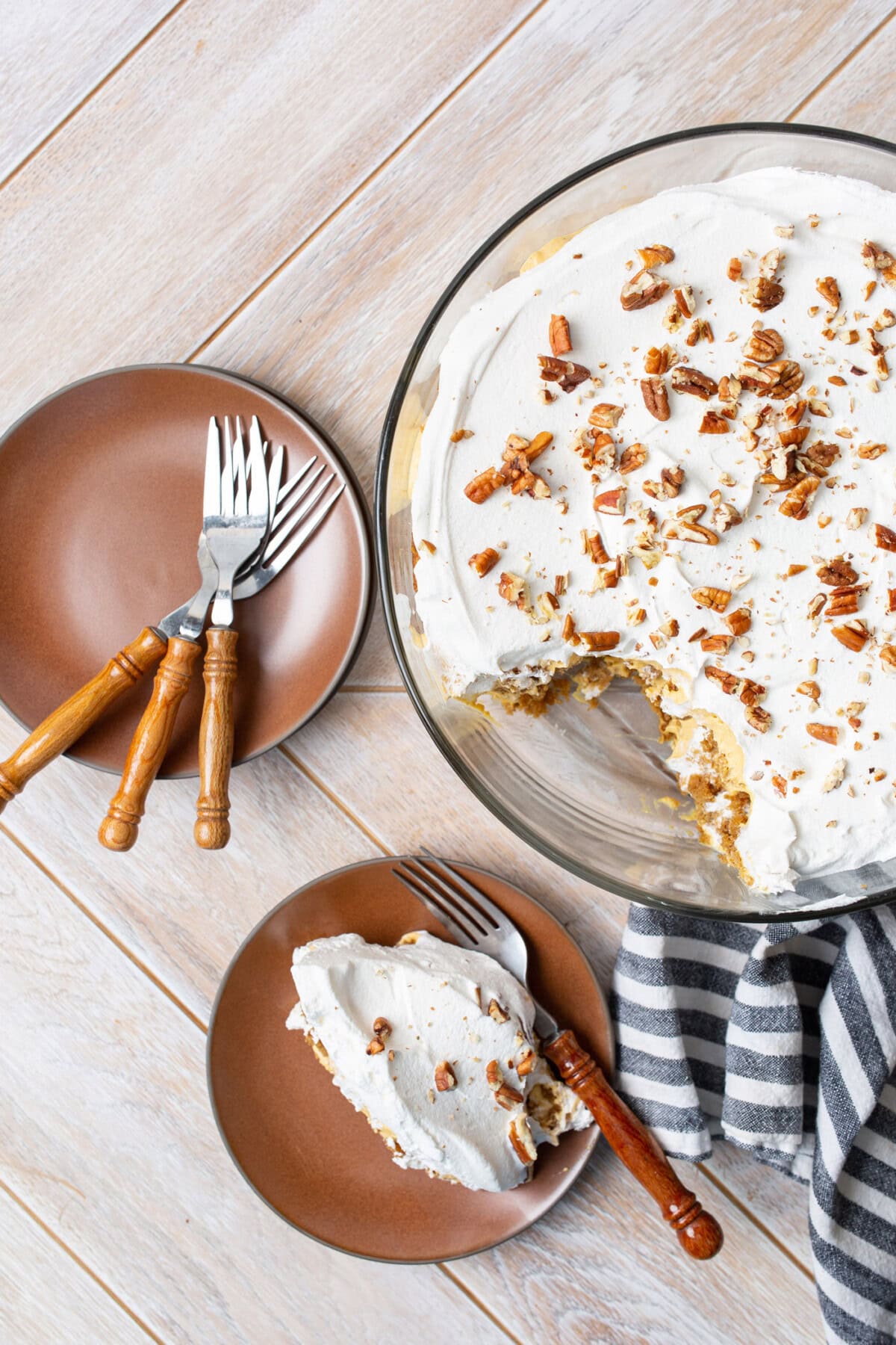 overhead view of Pumpkin Trifle