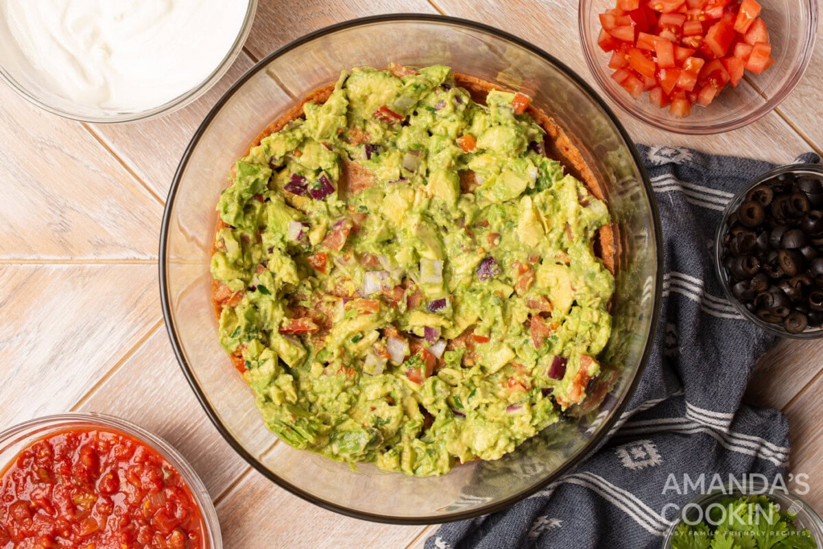 guacamole in a bowl