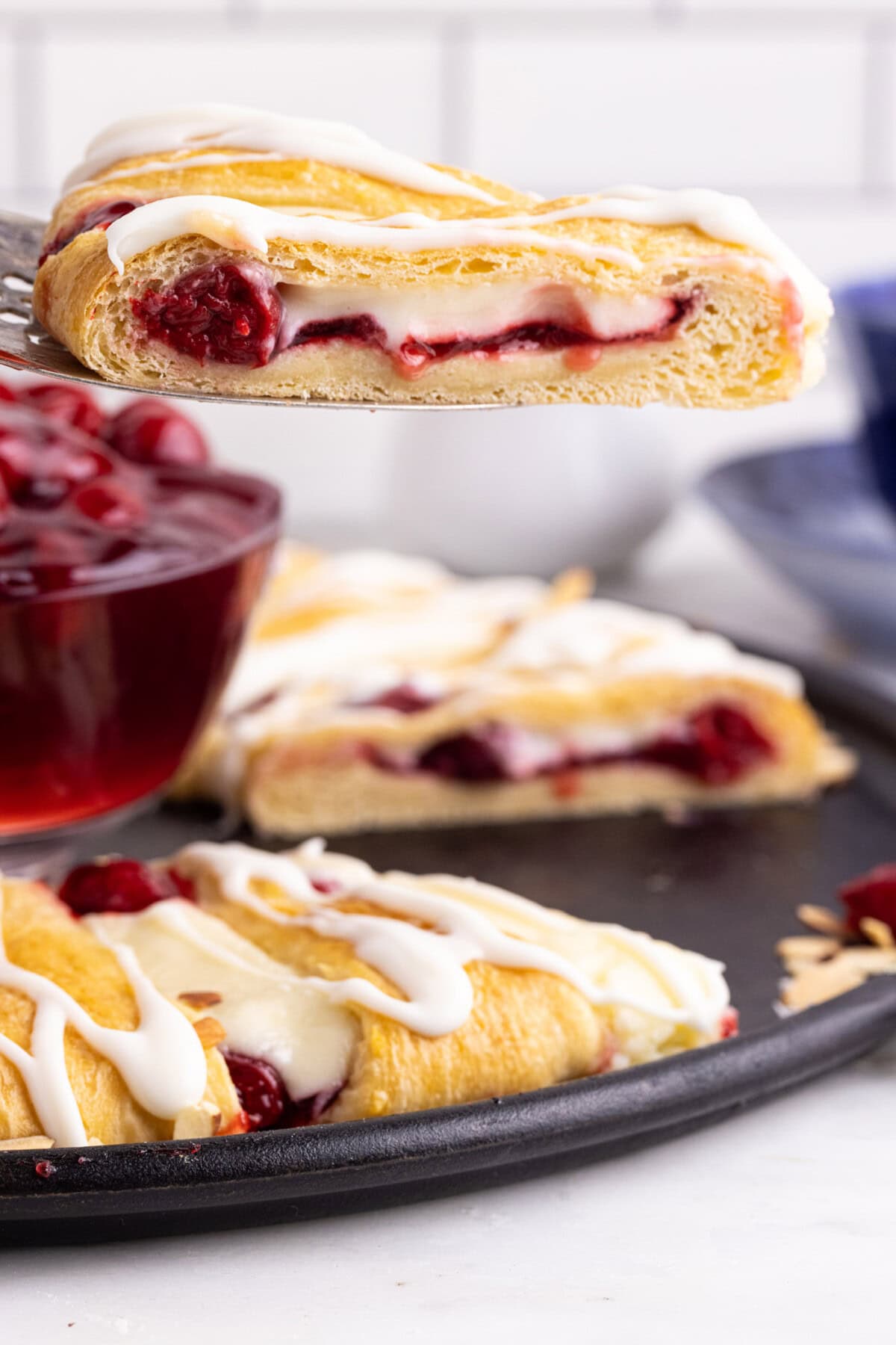 slice of Crescent Danish Wreath