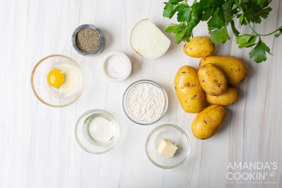 ingredients for Potato Pancakes