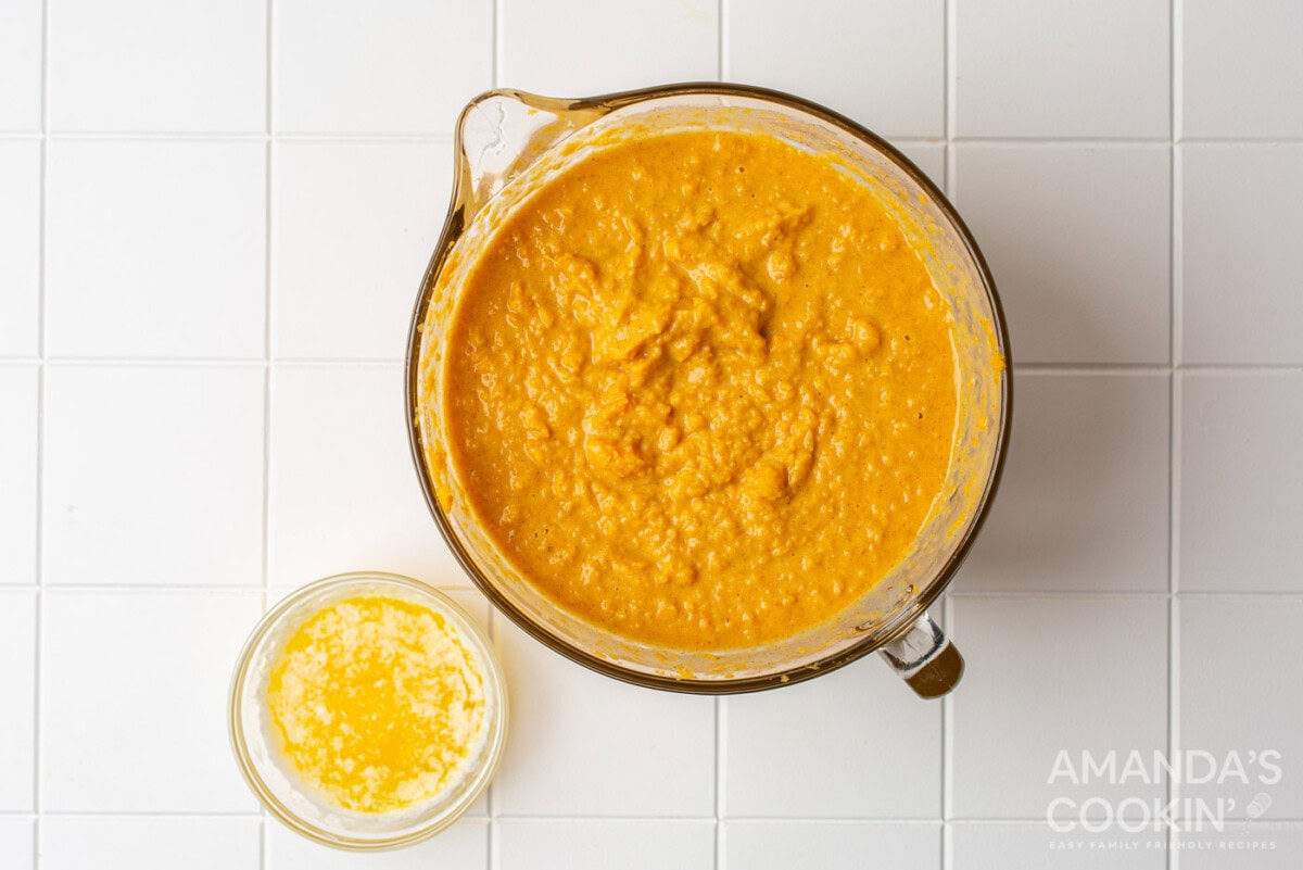 mashed sweet potatoes in a bowl