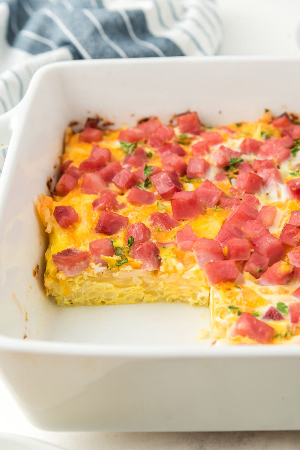 Breakfast Casserole with Ham and Cheese Amanda's Cookin' Eggs
