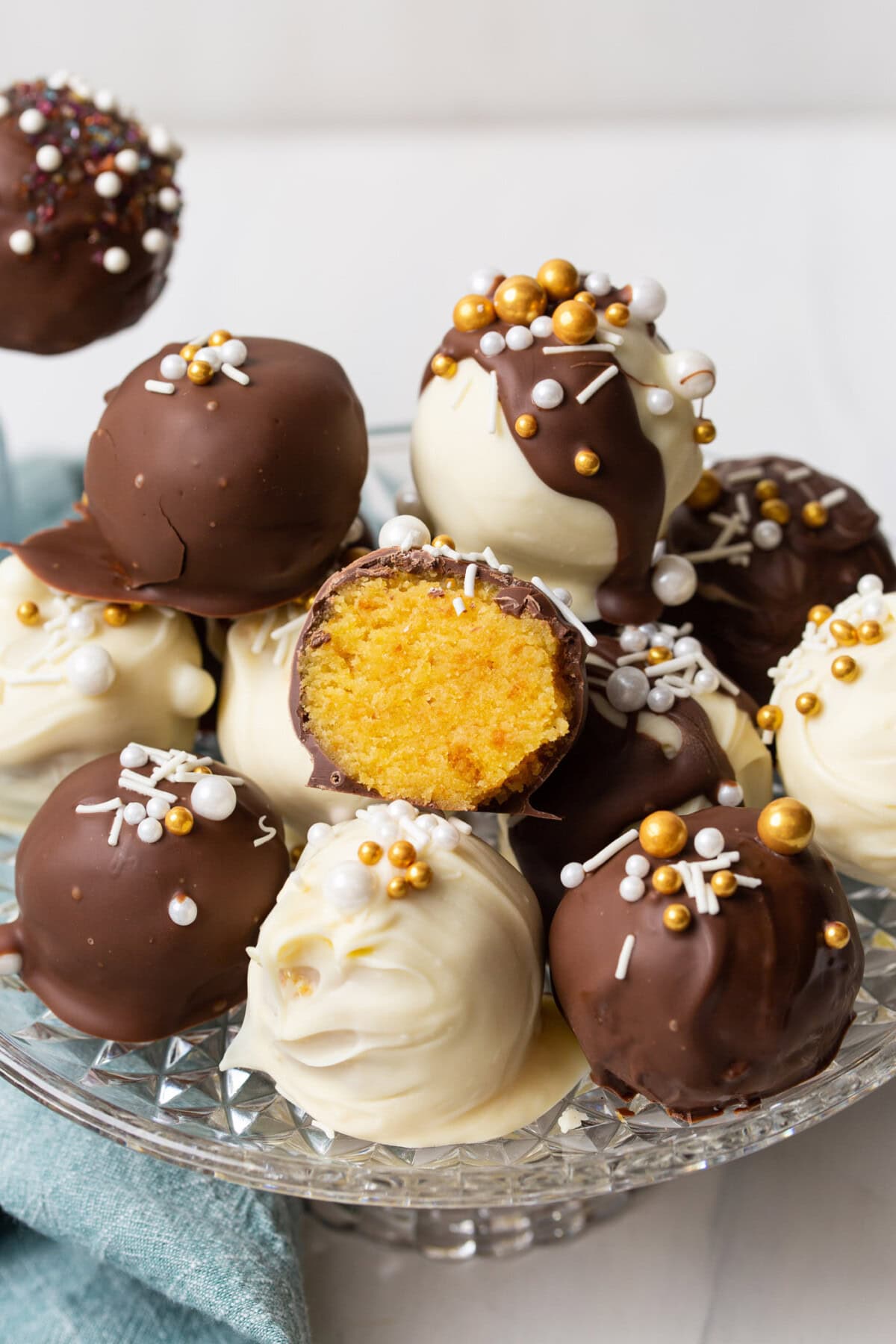 Cake Balls on a platter