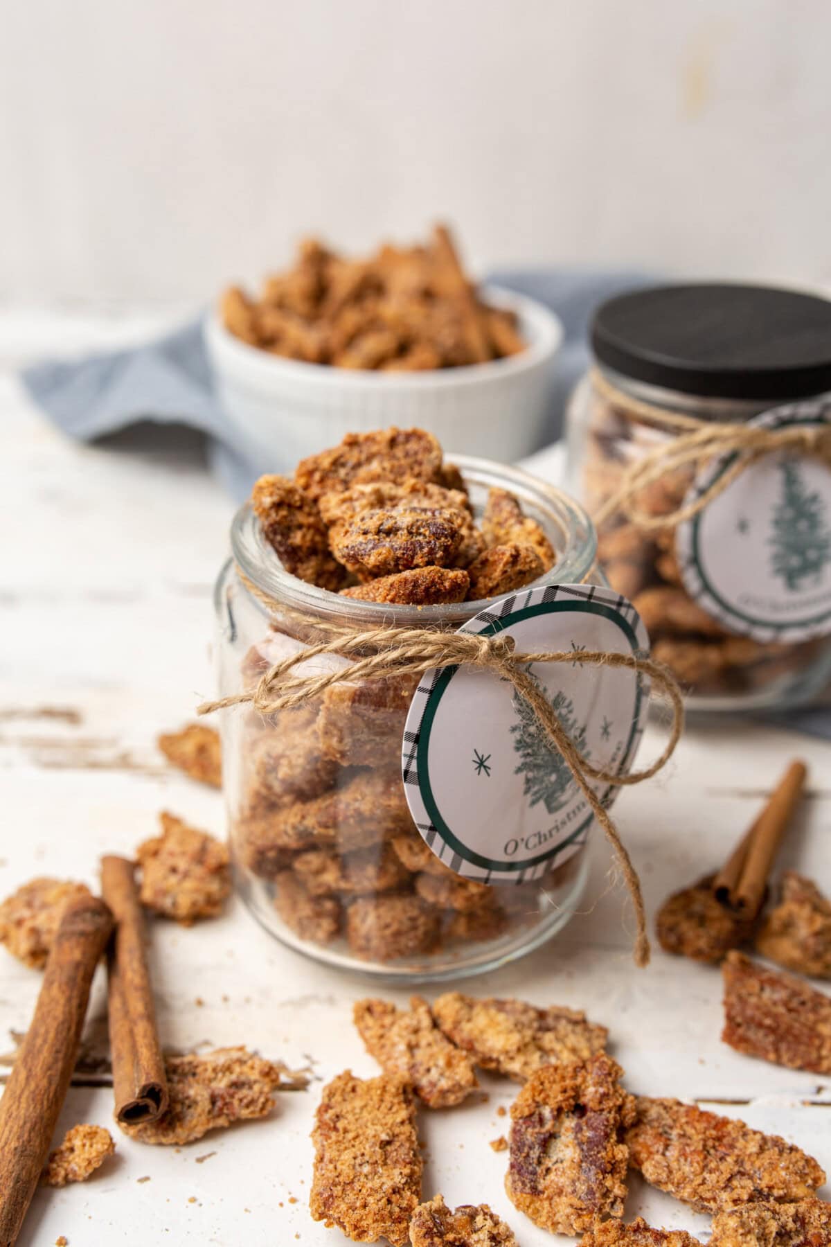 Candied Pecans in a jar
