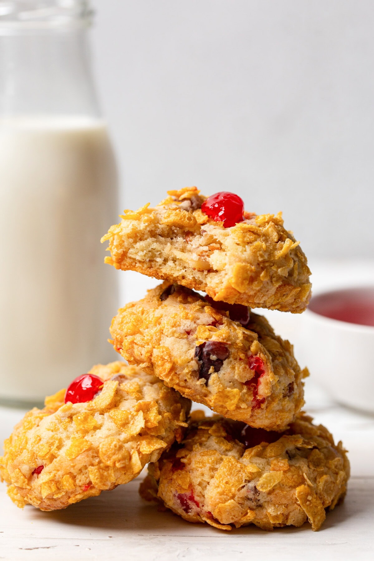 stacked Cherry Wink Cookies