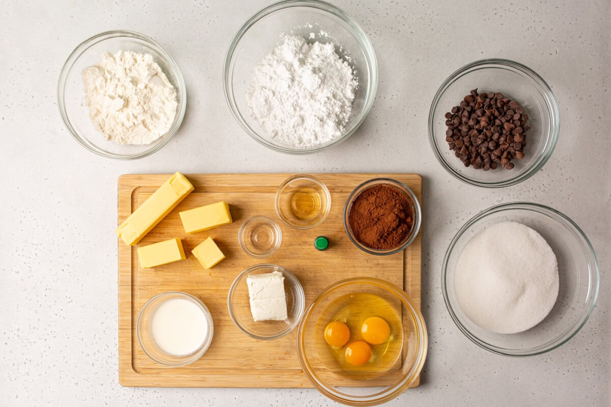 ingredients Chocolate Mint Brownies