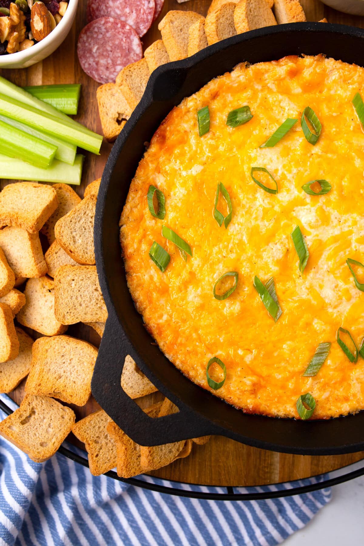 Crab Dip in a skillet