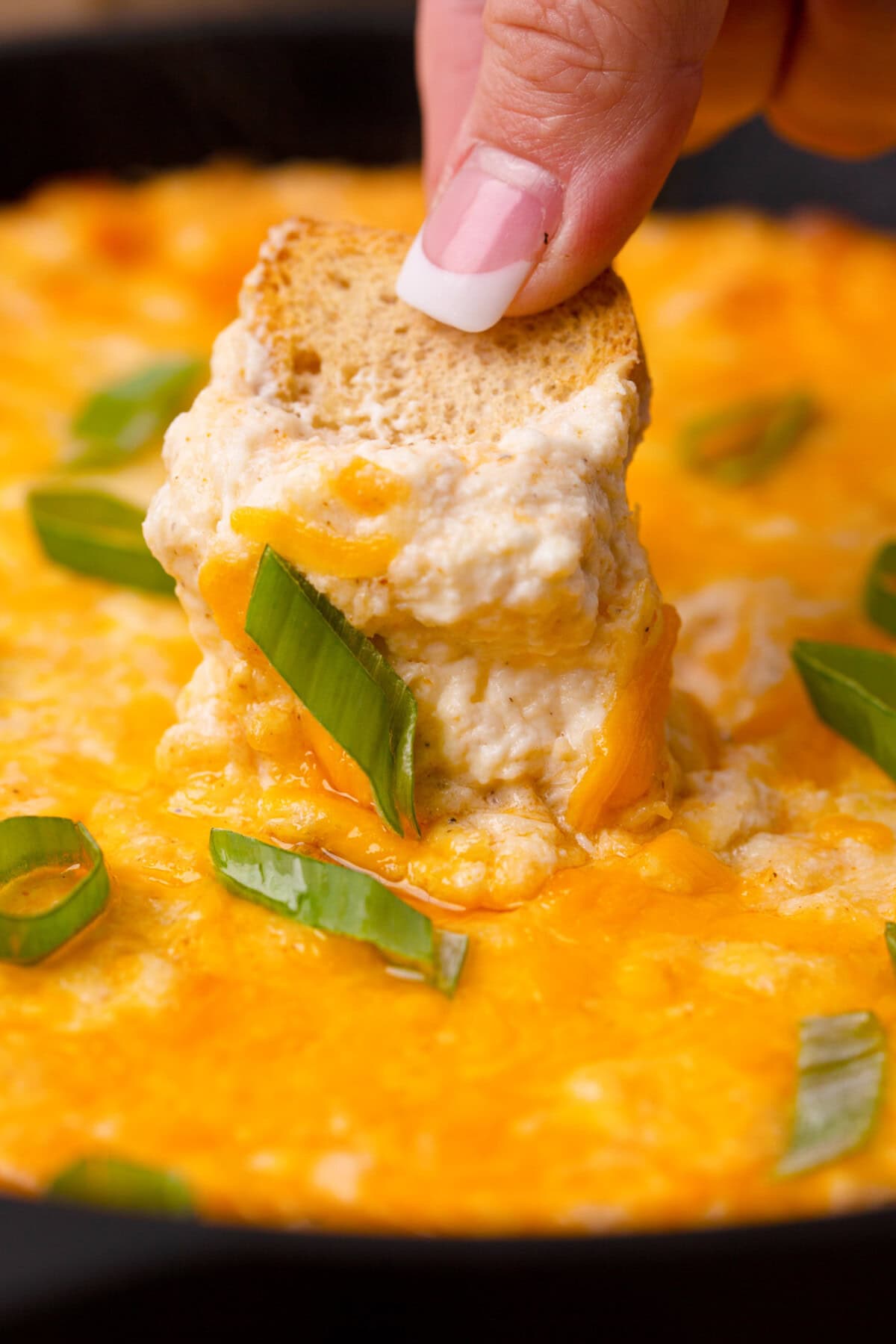 scooping Crab Dip