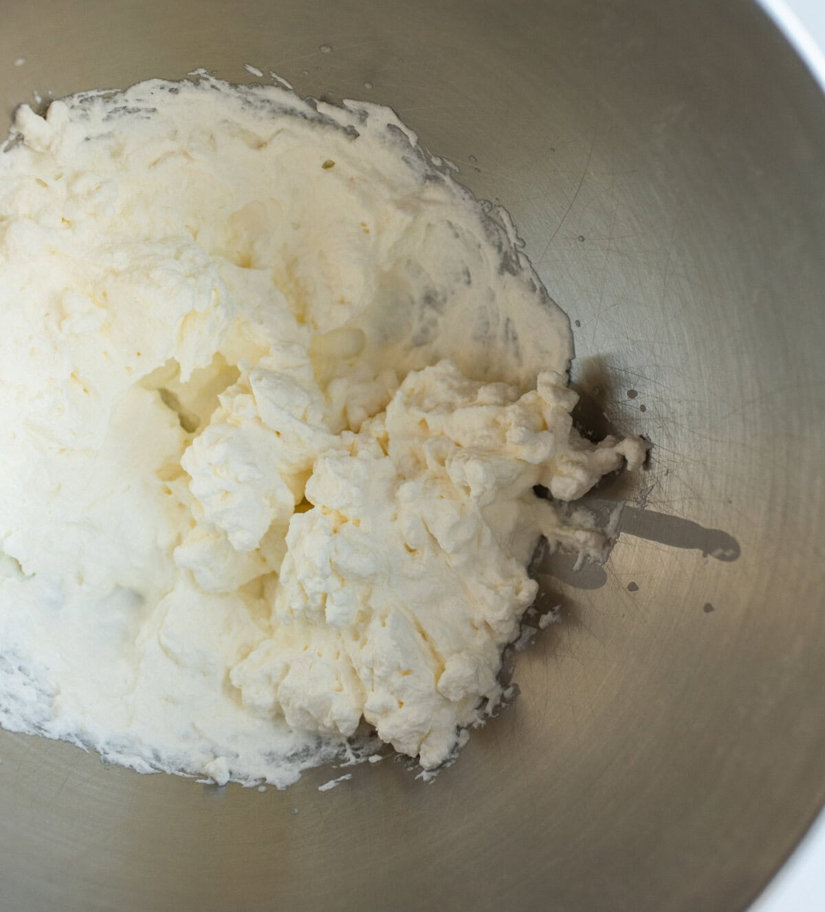 marshmallows and heavy cream mixture in a bowl