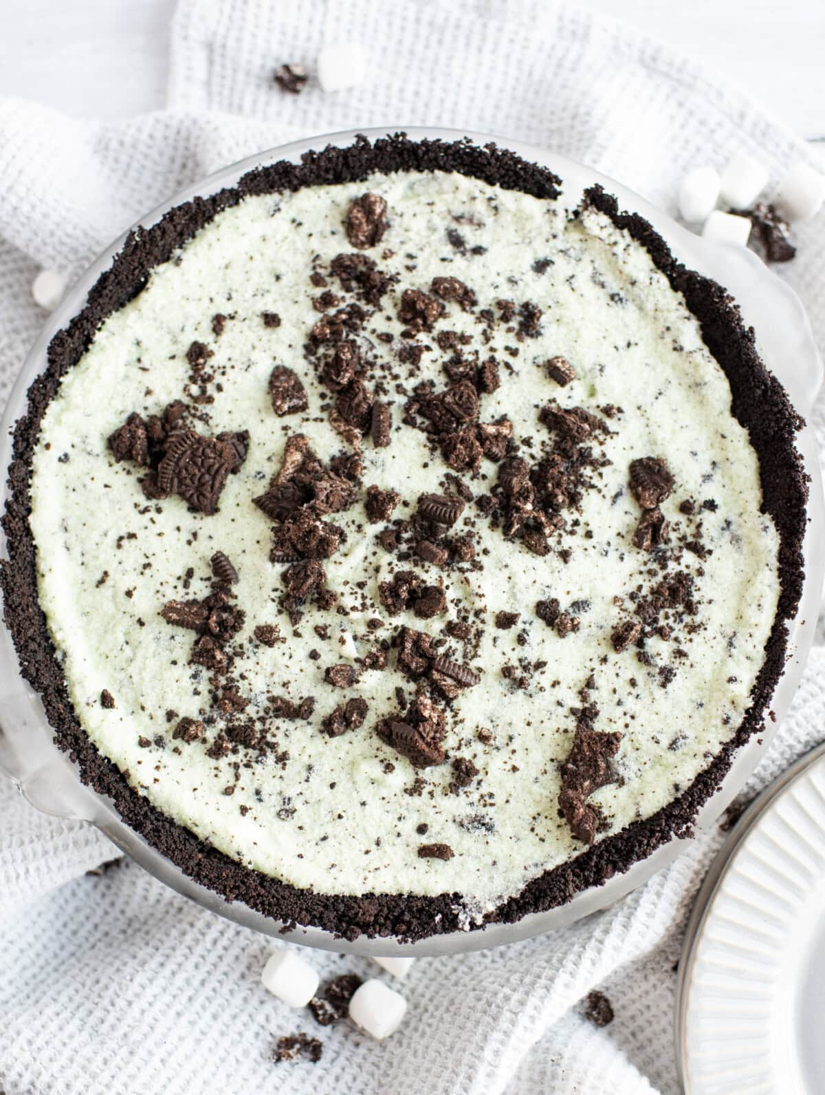 overhead view of Grasshopper Pie