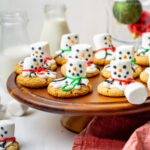 Melted Snowman Cookies on a platter