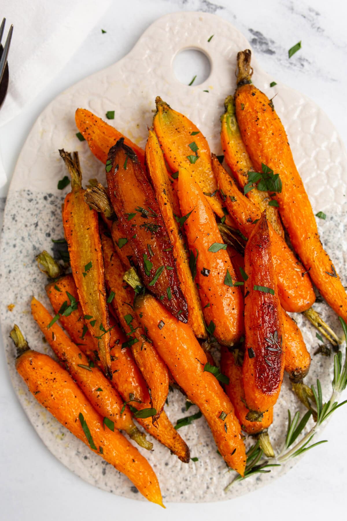 platter of Roasted Carrots