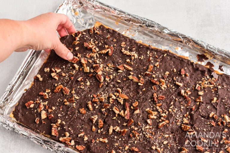 Saltine Toffee easy toffee candy recipe from crackers