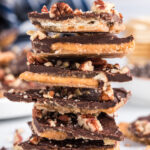 stack of Saltine Toffee