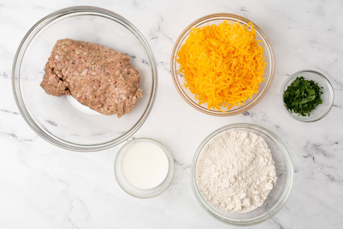 ingredients for Sausage Balls