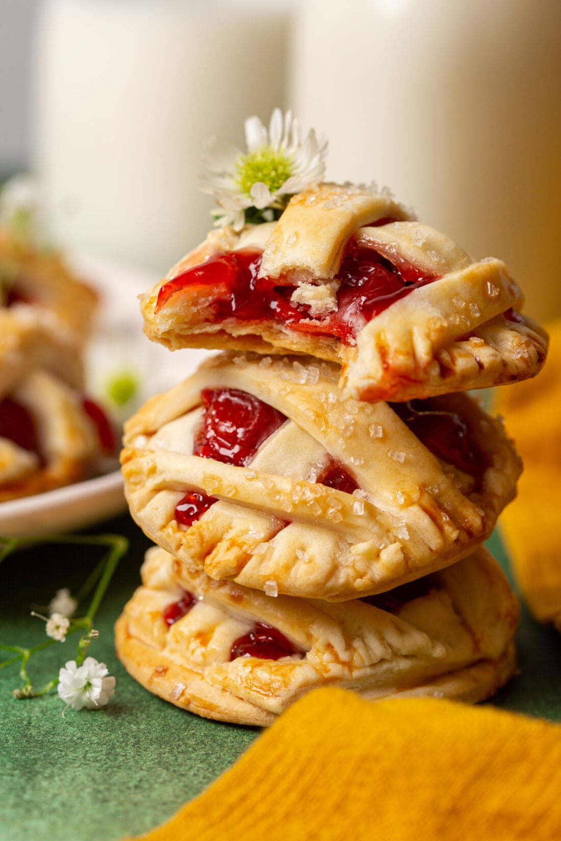 stack of Cherry Pie Cookies