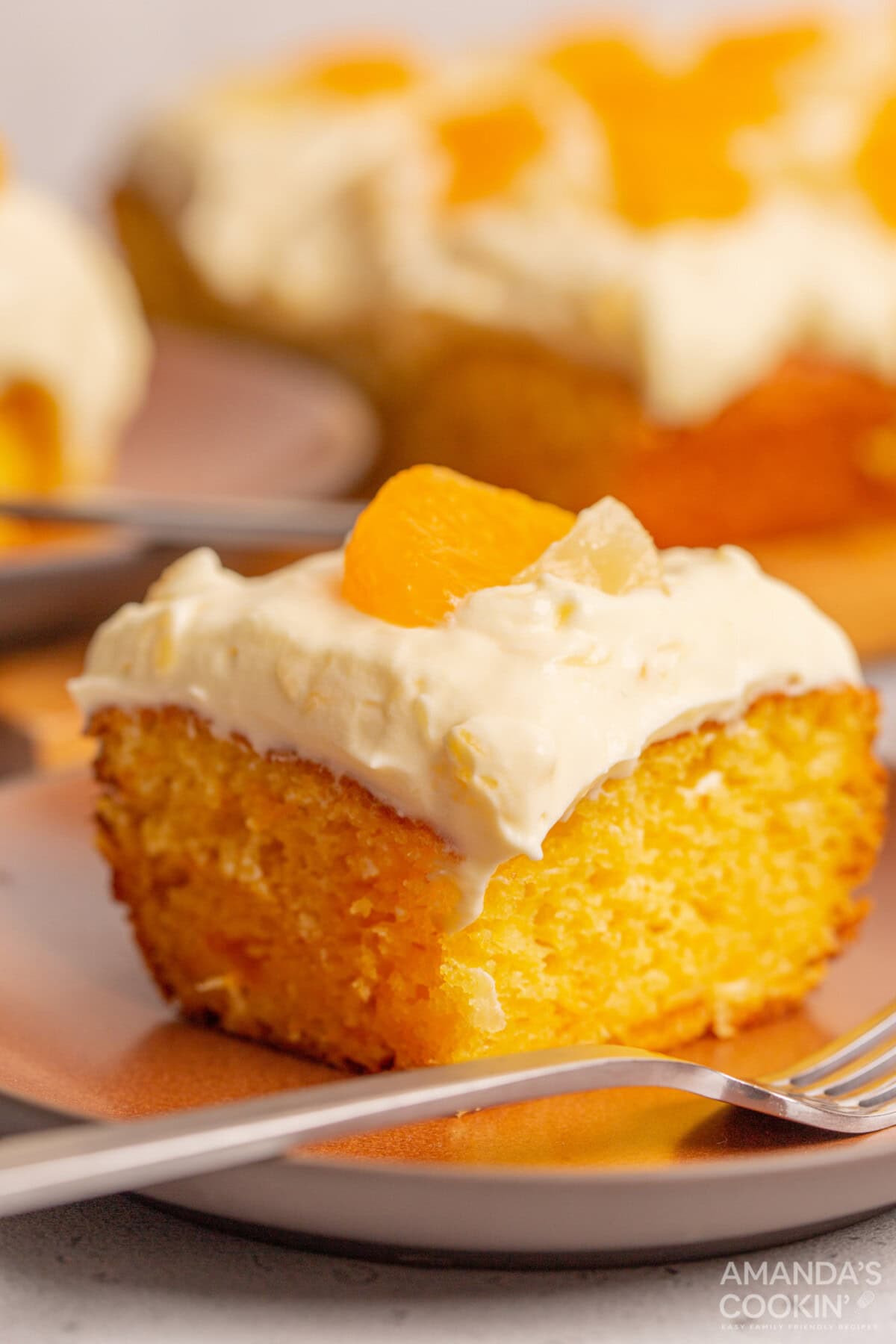 piece of Orange Pineapple Cake
