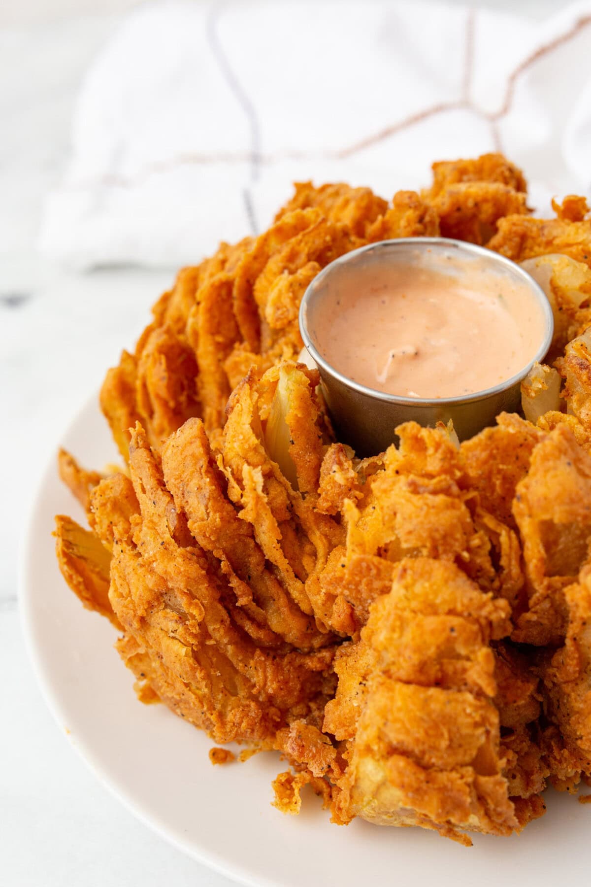 Blooming Onion with dip