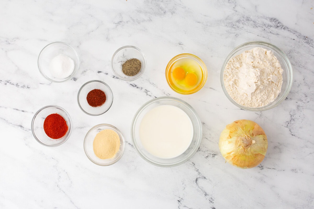 ingredients for Blooming Onion
