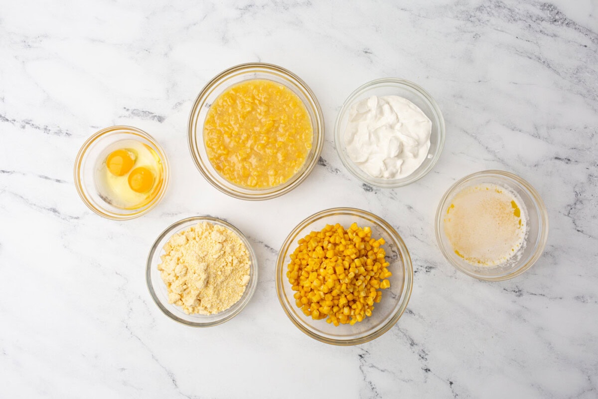 ingredients for corn casserole