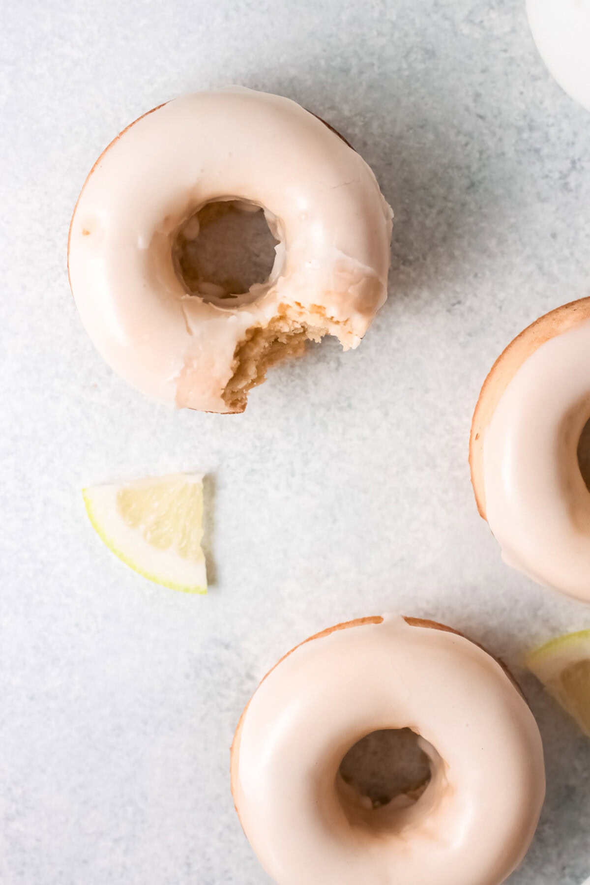 bite out of a Lemon Baked Donut