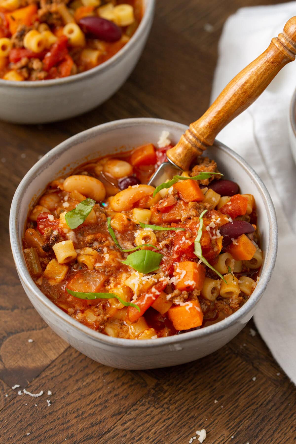 bowl of Pasta Fagioli