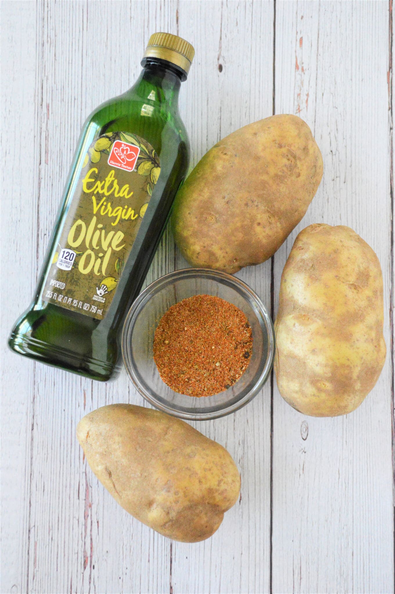 ingredients for Baked French Fries