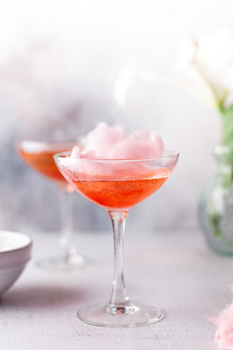 Cotton Candy Champagne - Amanda's Cookin' - Cocktails