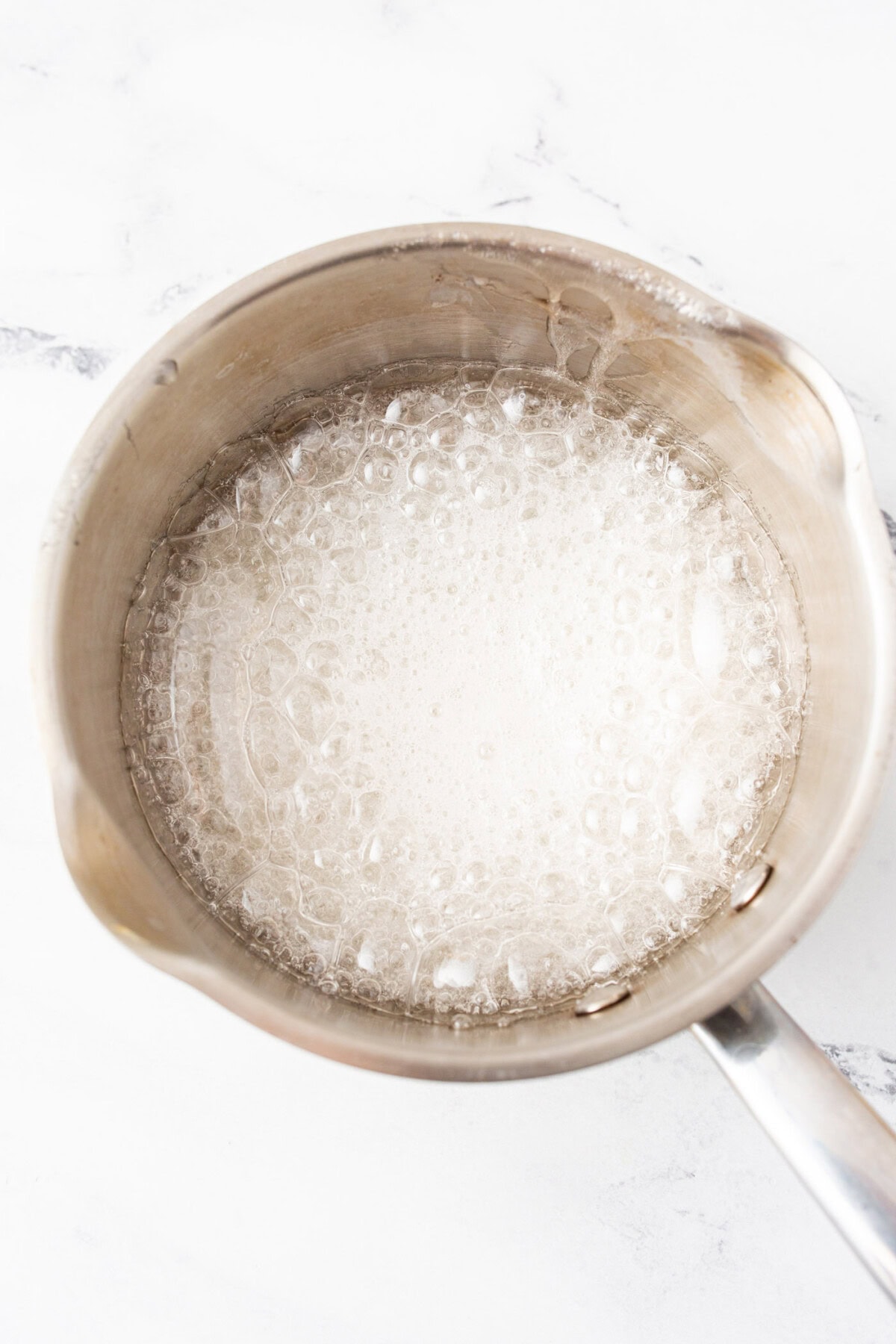 lollipop candy boiling in a pot